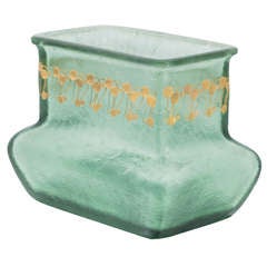 Antique Rudolf Marschall J. & L. Lobmeyr Flower Vase Signed ca. 1901 Vienna Secession