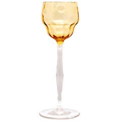 Antique Wineglass Koloman Moser Bakalowits Vienna Meyr's Neffe ca. 1900 Fancy Shape