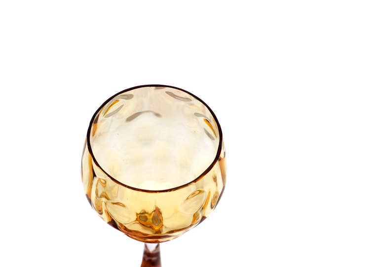 Austrian Wineglass Koloman Moser Bakalowits Vienna Meyr's Neffe ca. 1900 Fancy Shape