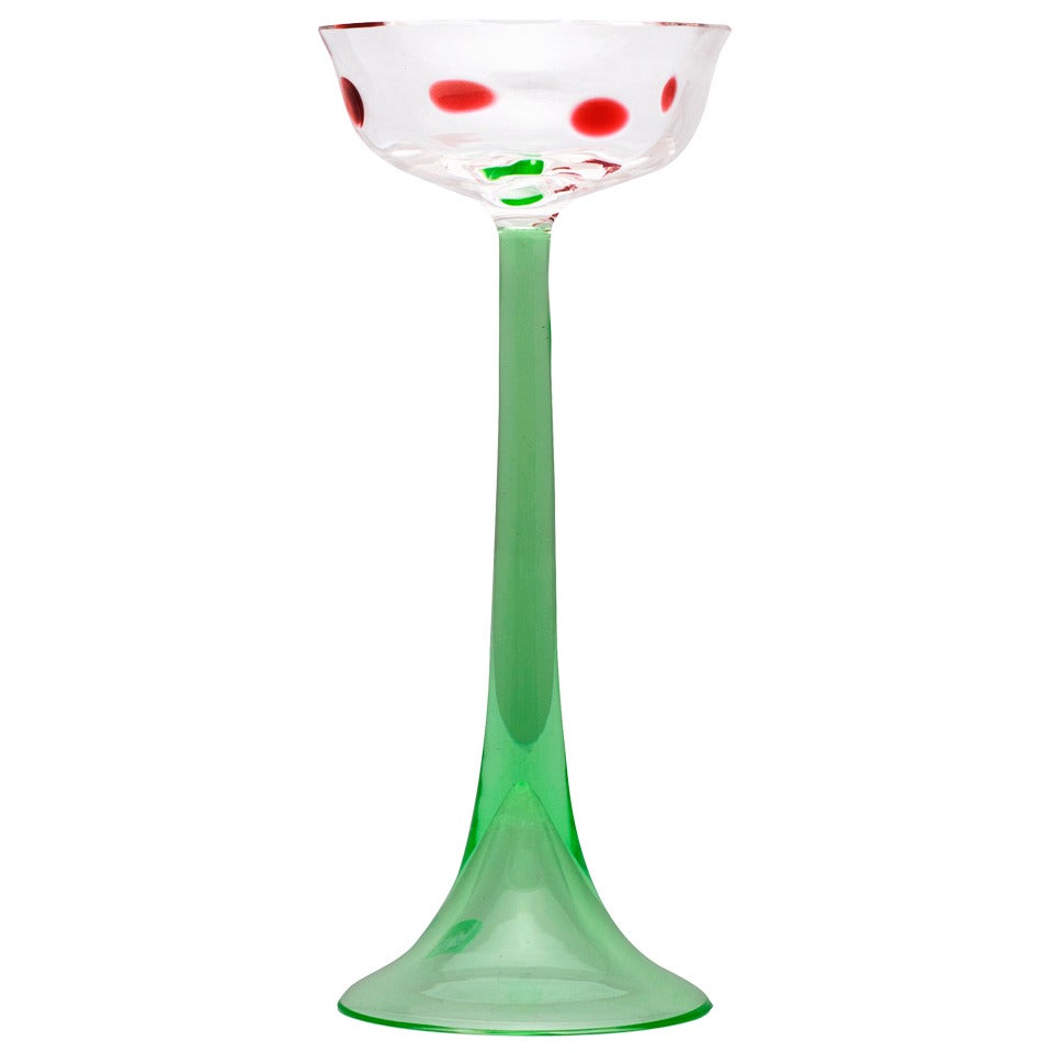 Liqueur Glass Koloman Moser Meyr's Neffe ca. 1900 Rare Design