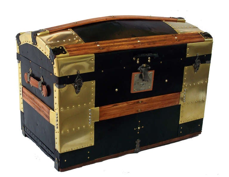 Antique Trunk Camel Back Dome Top