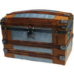 Antique Camelback Trunk