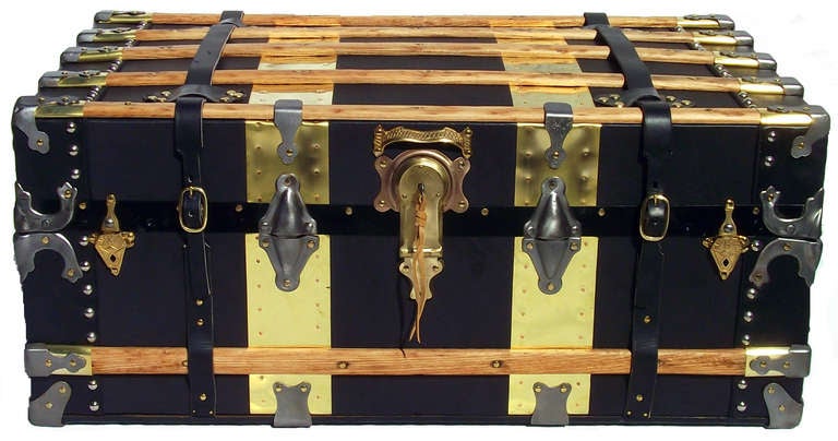 Leather Antique Steamer Trunk