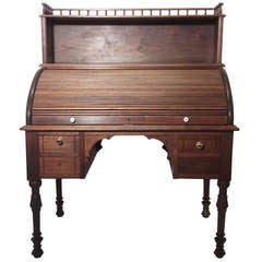 Antique Roll Top (Tambour) with Top Gallery