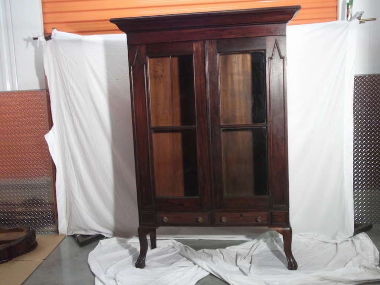 Antique Double Door Bookcase