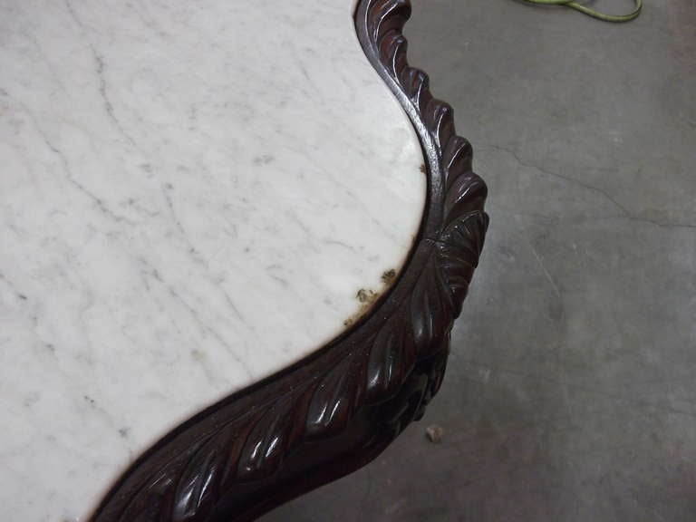 American Antique Turtle Top Table, Medium For Sale