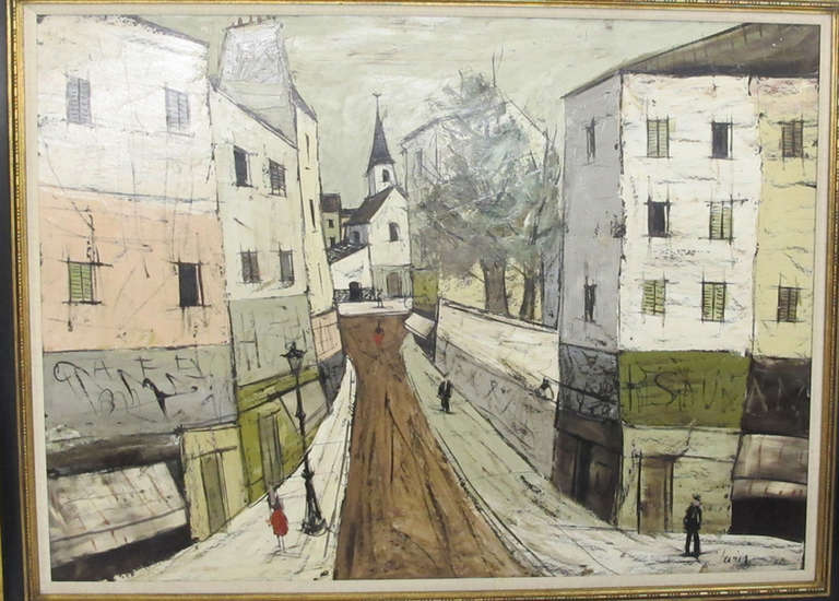 Oil on board cityscape by Charles Levier

Height (Inches): Frame: 45