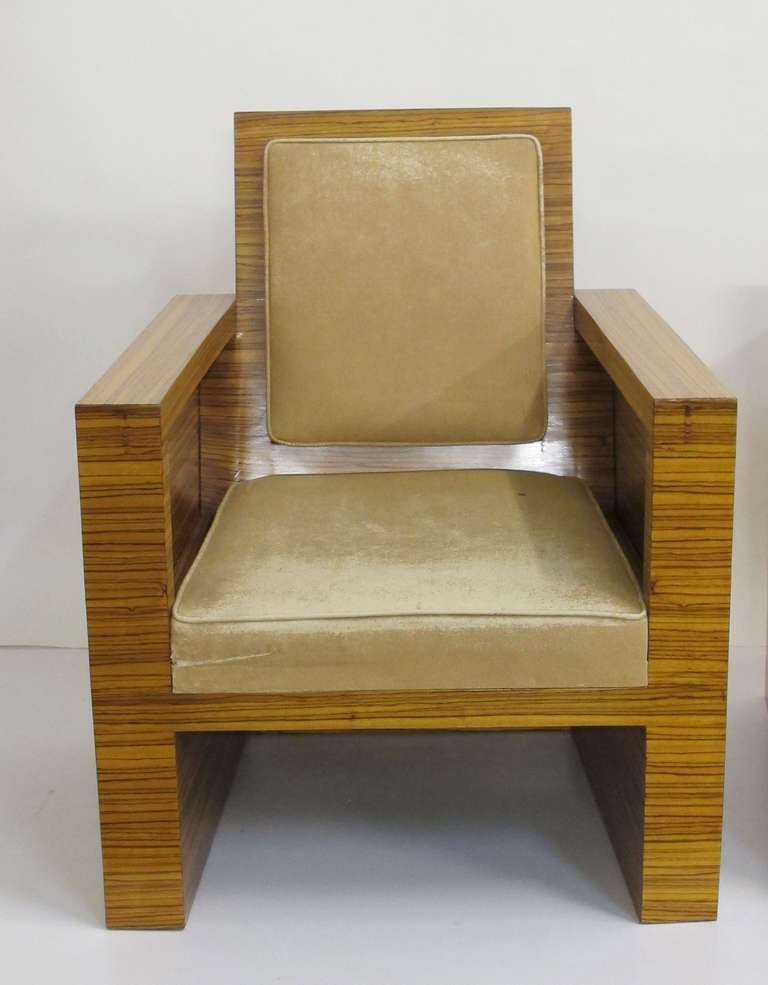 French Pair of Art Deco Chairs