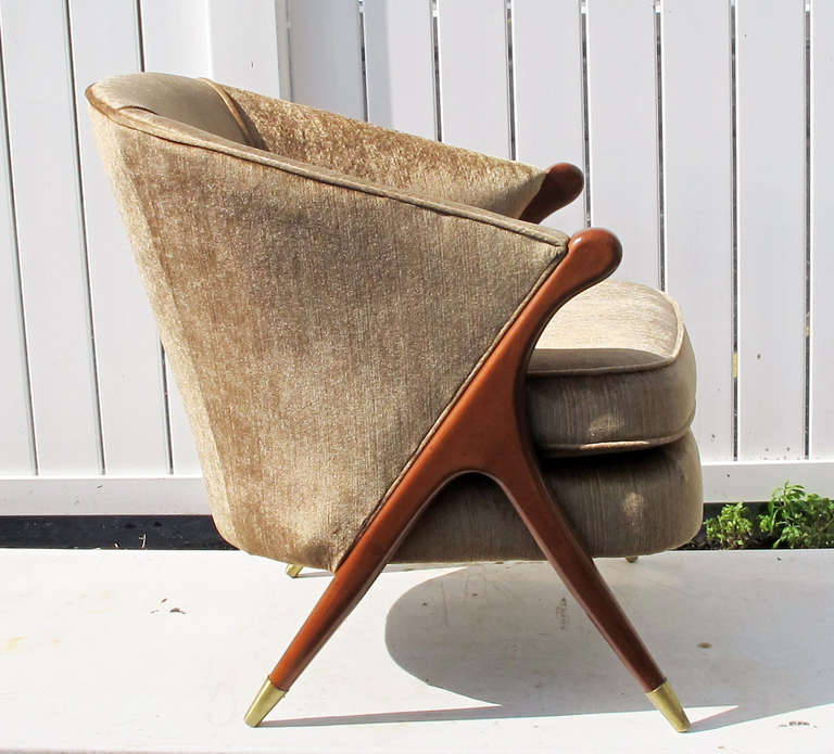 Mid-Century Modern Pair of Karpen Lounge Chairs