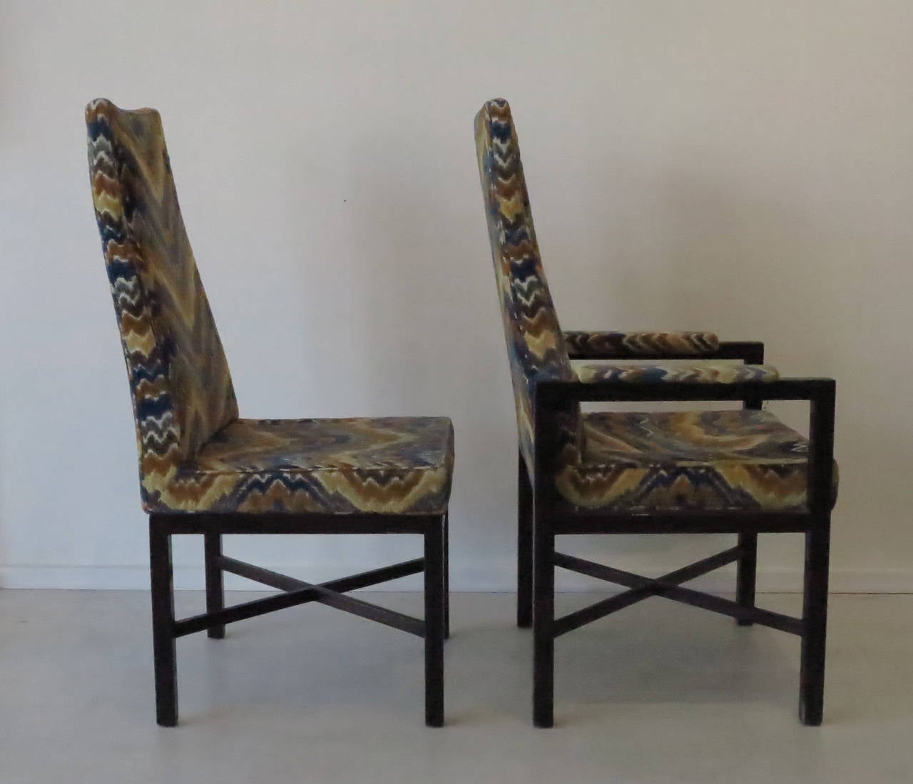 Mid-Century Modern Set of Four Dunbar Dining Chairs by Edward Wormley
