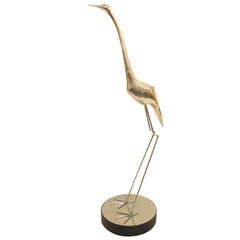 Vintage Life Size Crane Attributed to Arthur Court