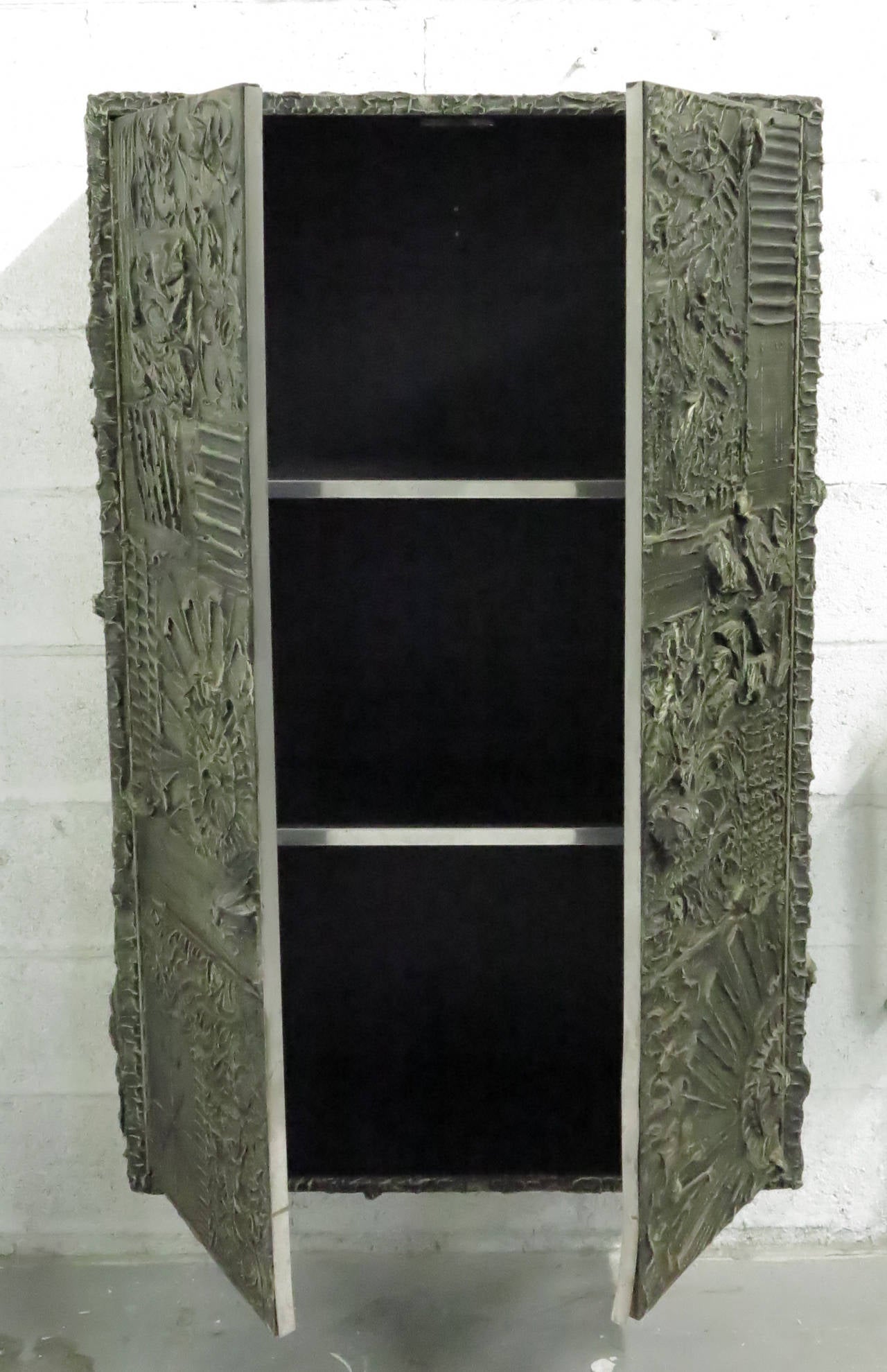 Adrian Pearsall  wall hanging storage cabinet or cupboard. Manufactured at Craft Associates.