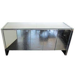 Ello Mirrored Credenza - cabinet