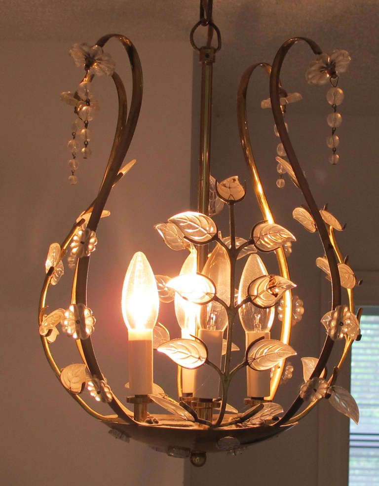 Mid-Century Modern Attributed to Emil Stejnar Small Chandelier