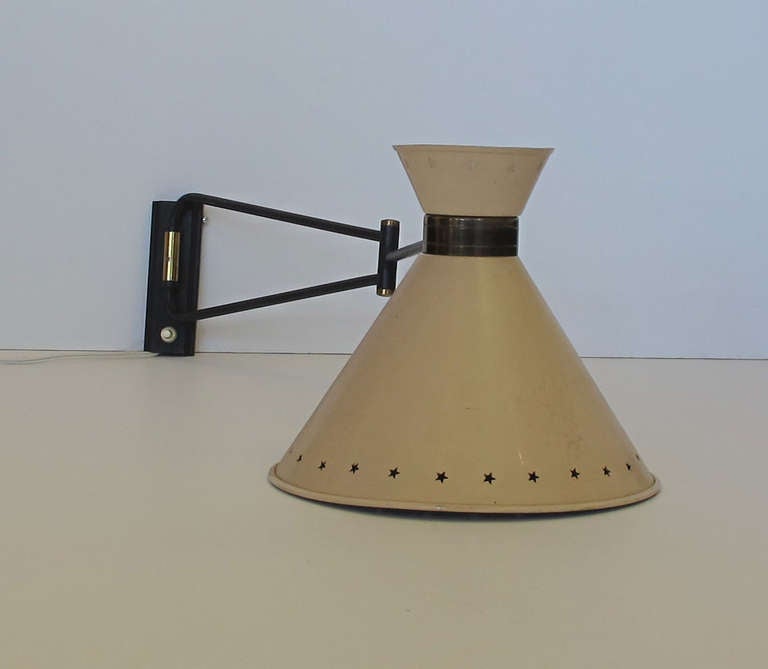 French Wall light, circa 1950 In Excellent Condition In West Palm Beach, FL