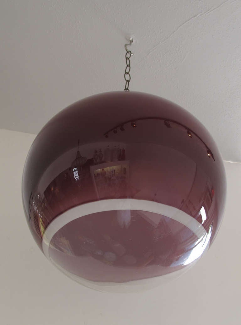 Alfredo Barbini Encalmo Sphere Hanging Chandelier