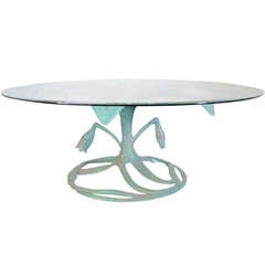 Arthur Court Aluminum Flower Table