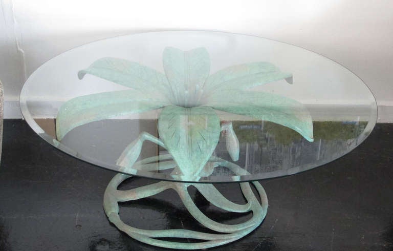Mid-Century Modern Arthur Court Aluminum Flower Table