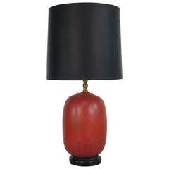 Marcello Fantoni Orange Glaze Table lamp