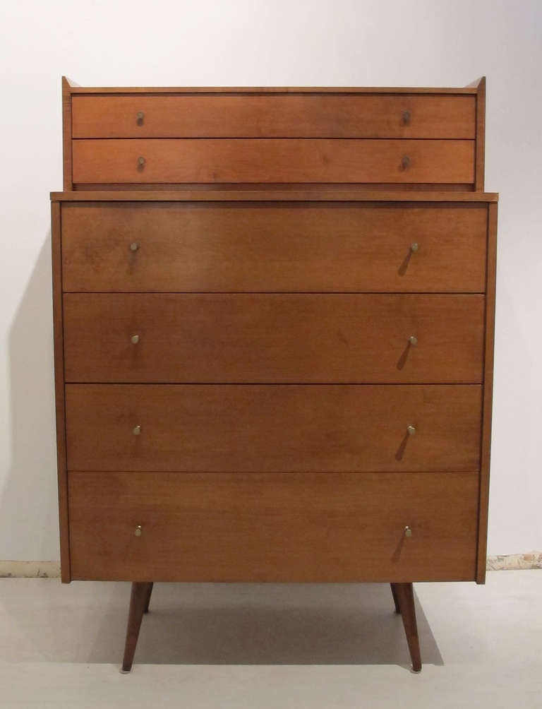 Mid-Century Modern Paul McCobb Planner Group Four-Drawer Dresser with Two Jewelry Drawers on Top