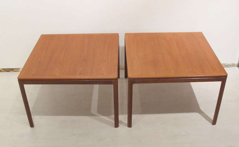 Mid-Century Modern Dux Teak End Tables