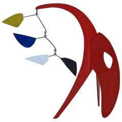 Large Colorful Stabile by Joseph Meerbott in the Style of Calder