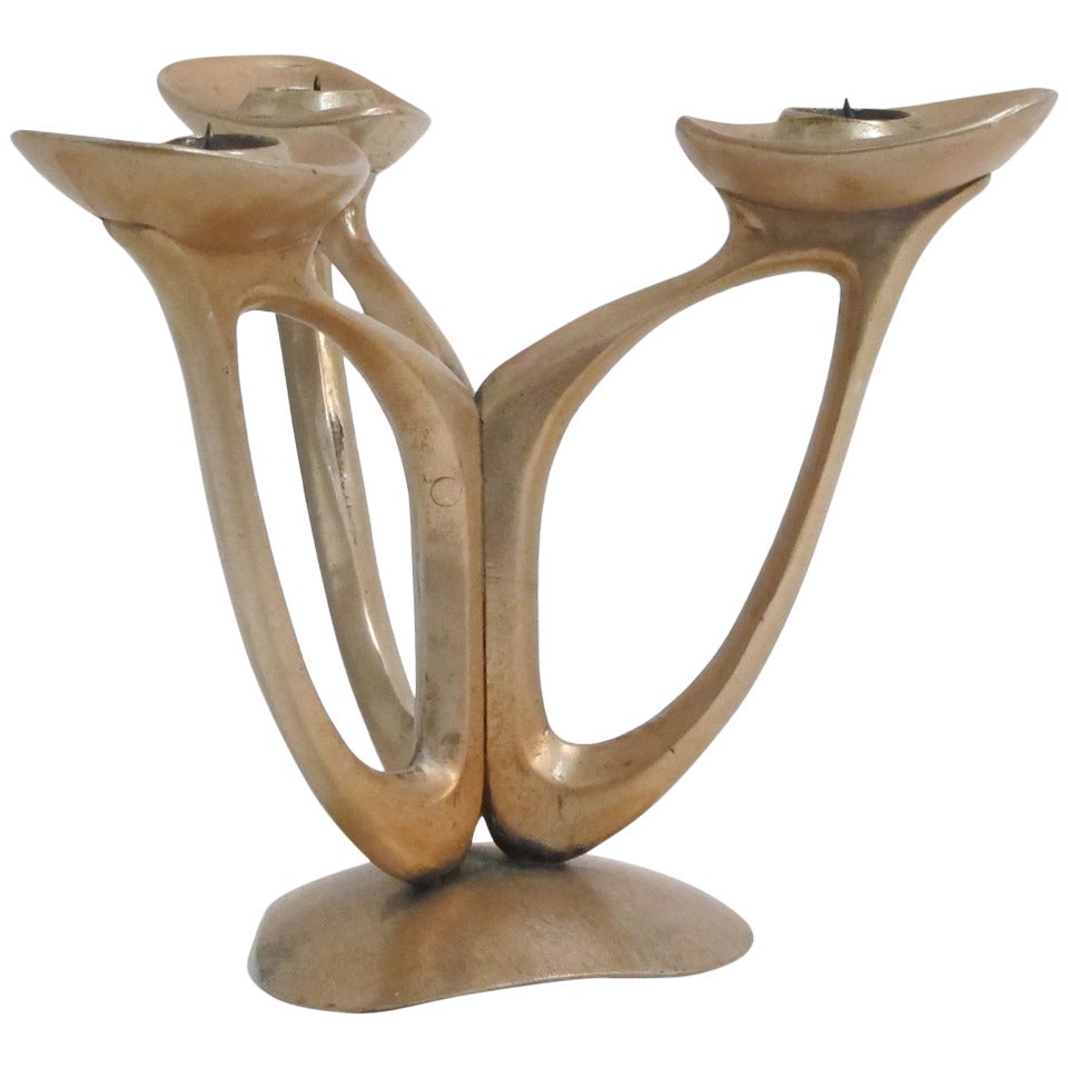 Bruce Fox Sculptural Candleholder CenterPiece