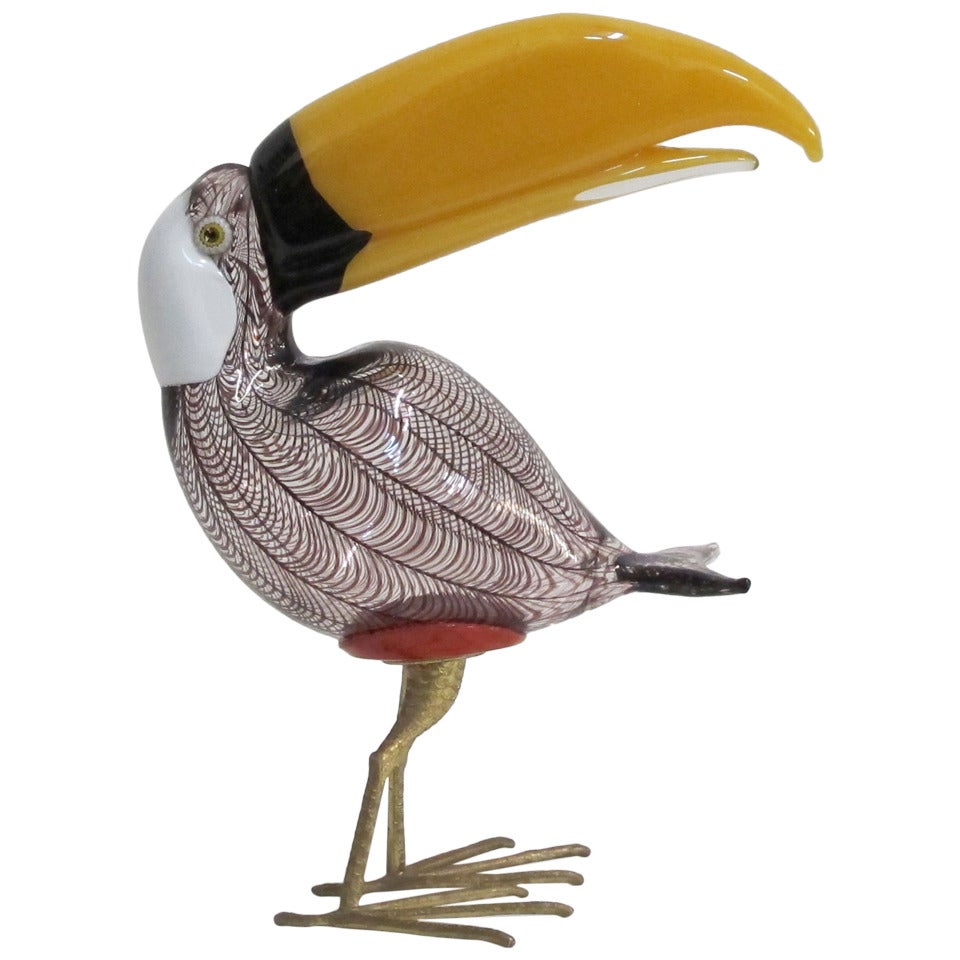 Lico Zanetti Large Size Murano Toucan