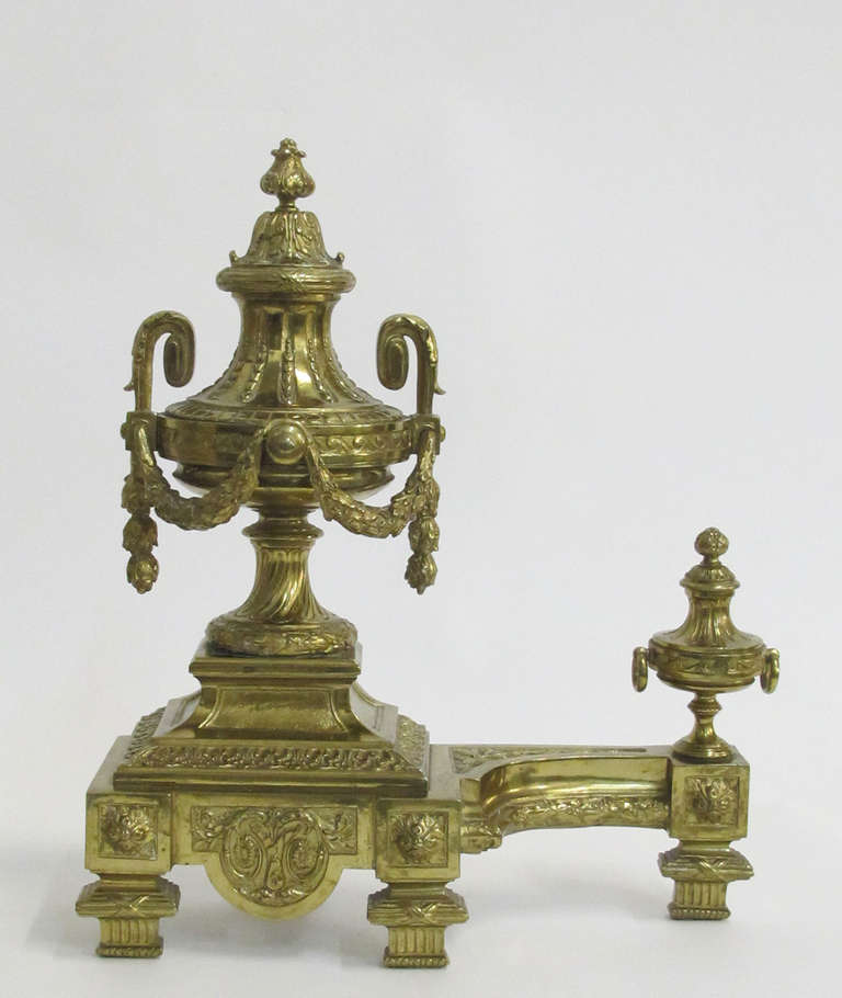 Unknown Dore Bronze Chenets Andirons