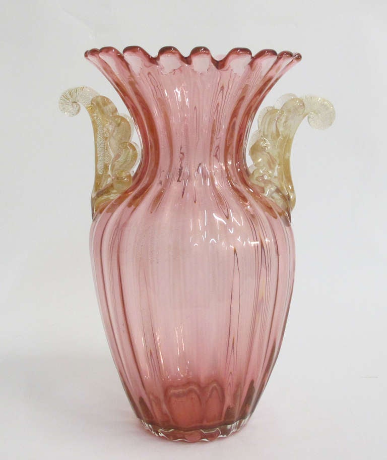 Large Murano vase by Archimede Seguso.