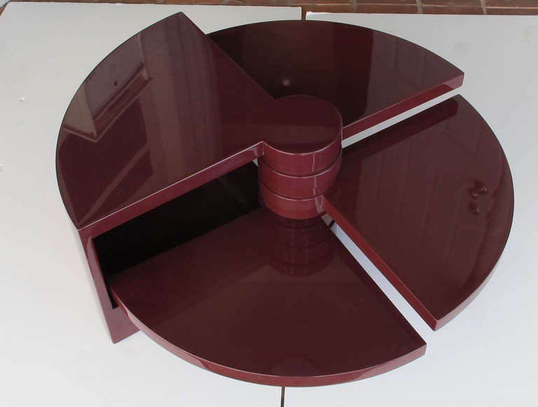 Mid-20th Century Pierre Cardin pedal coffee table