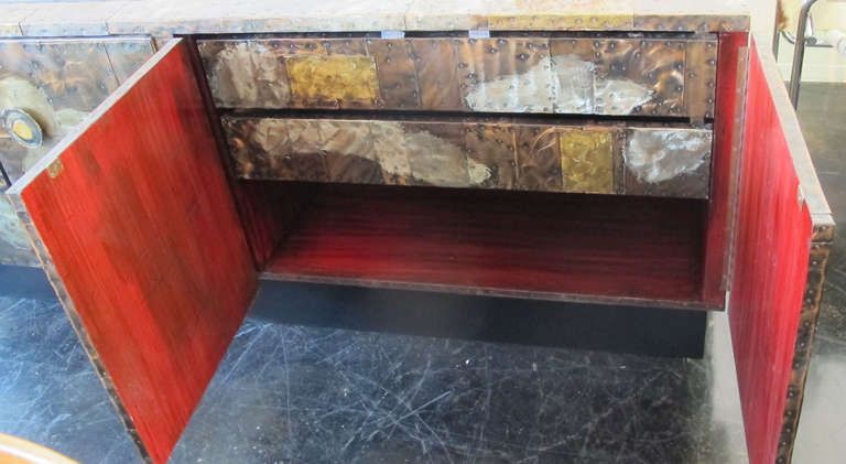 Mid-Century Modern Paul Evans Slate Top Patchwork Credenza cabinet