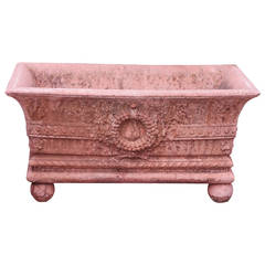Cast Stone Planter with Terracotta Finish 3