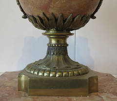 Marble and Bronze Cassolettes, 19th Century