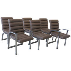 Set of Six Jay Spectre "Eclipse" Dining Chairs