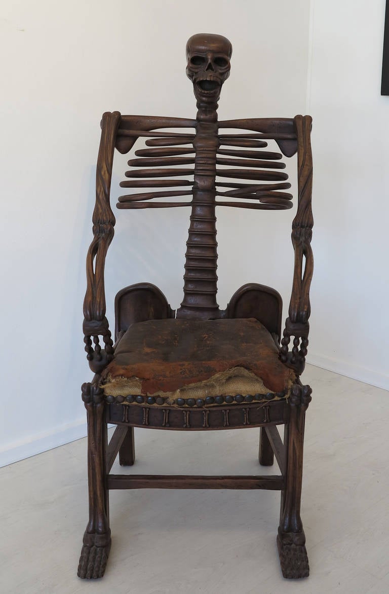 Unknown 19th Century Rare Skeleton Chair