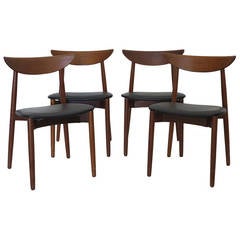 Set of Four (4) Dining Chairs by Harry Ostergaard for Randers