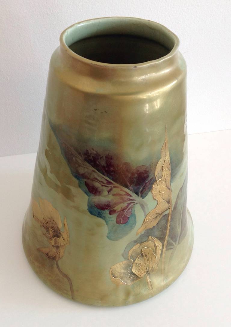 Clement Massier French Art Nouveau Vase In Good Condition In West Palm Beach, FL