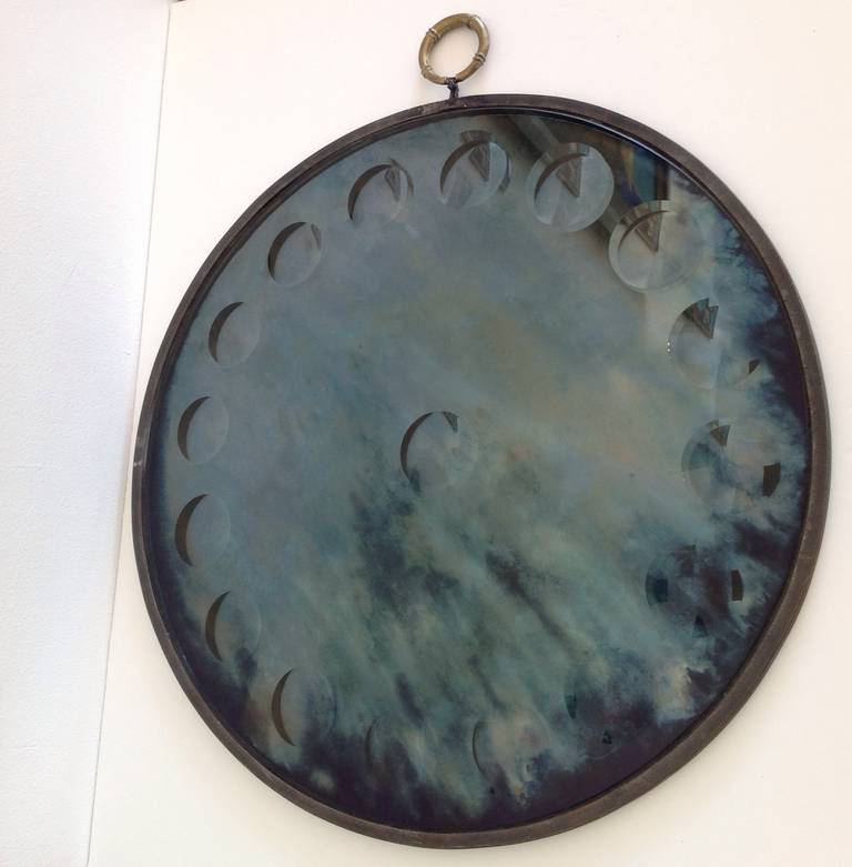 Piero Fornasetti Style Optic Wall Mirror
