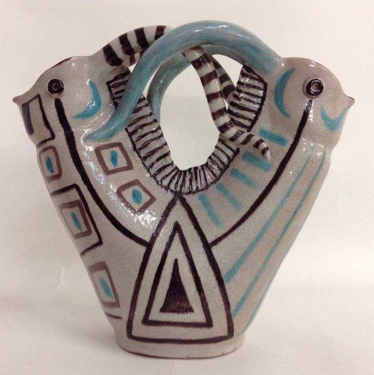 Large Eugenio Pattarino Stylized Animal Vessel