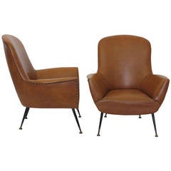 Pair of Italian Lounge Chairs