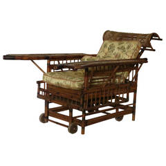 Antique 19th Century Bamboo Plantation Chair