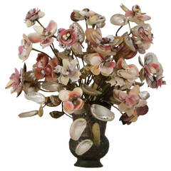 1940s Handmade Seashell Flower Arrangement, The Opportunity Shop, Palm Beach