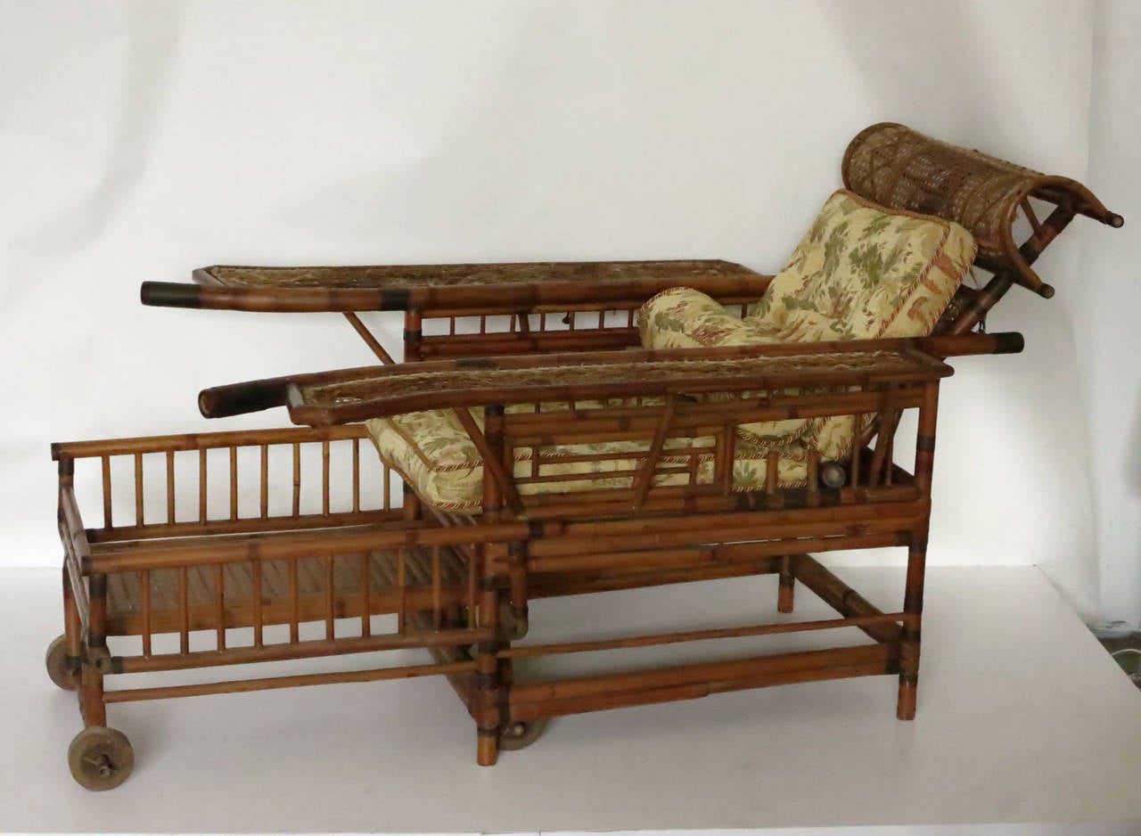 Asian 19th Century Bamboo Plantation Chair