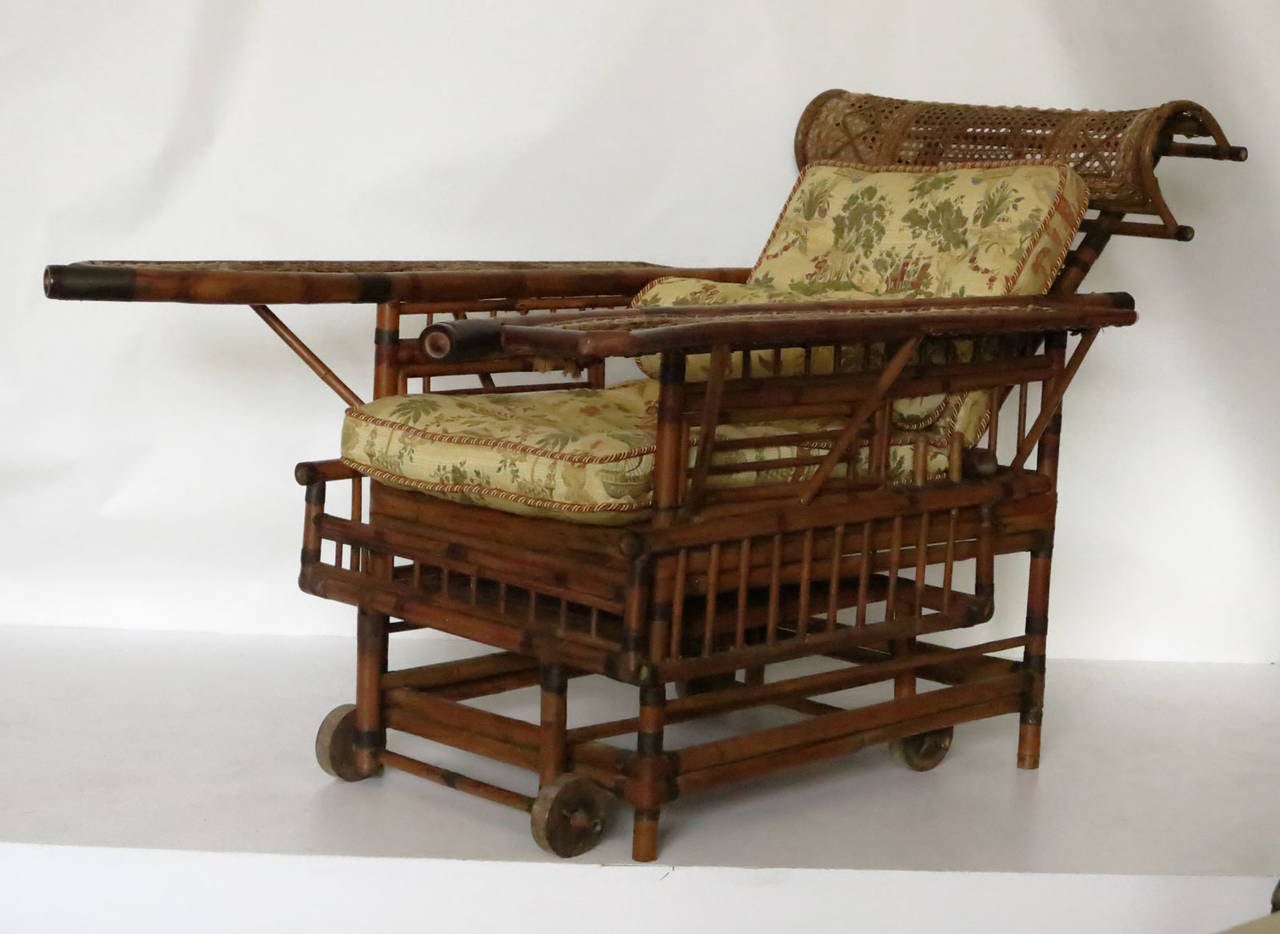 19th Century Bamboo Plantation Chair In Good Condition In West Palm Beach, FL