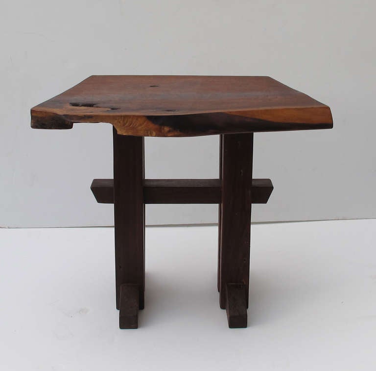 Jeffery Greene Walnut Accent Table