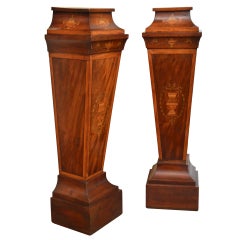 Antique Pair of Edwardian Pedestals