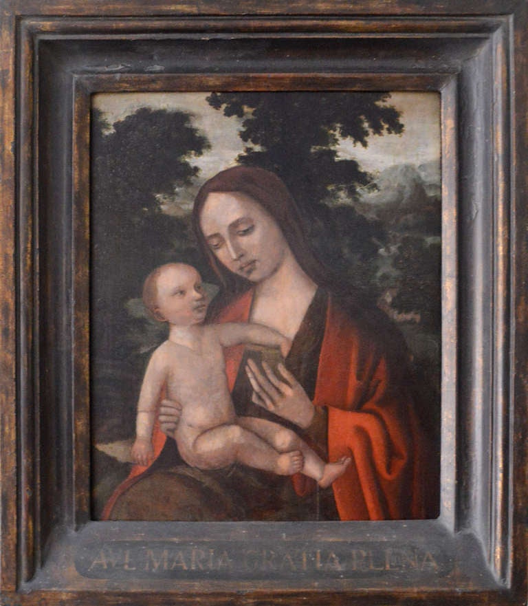 Flemish School
Artwork is Circa 1520 (Frame is 19th Century refinished by Vandeuren Galleries Inc.))