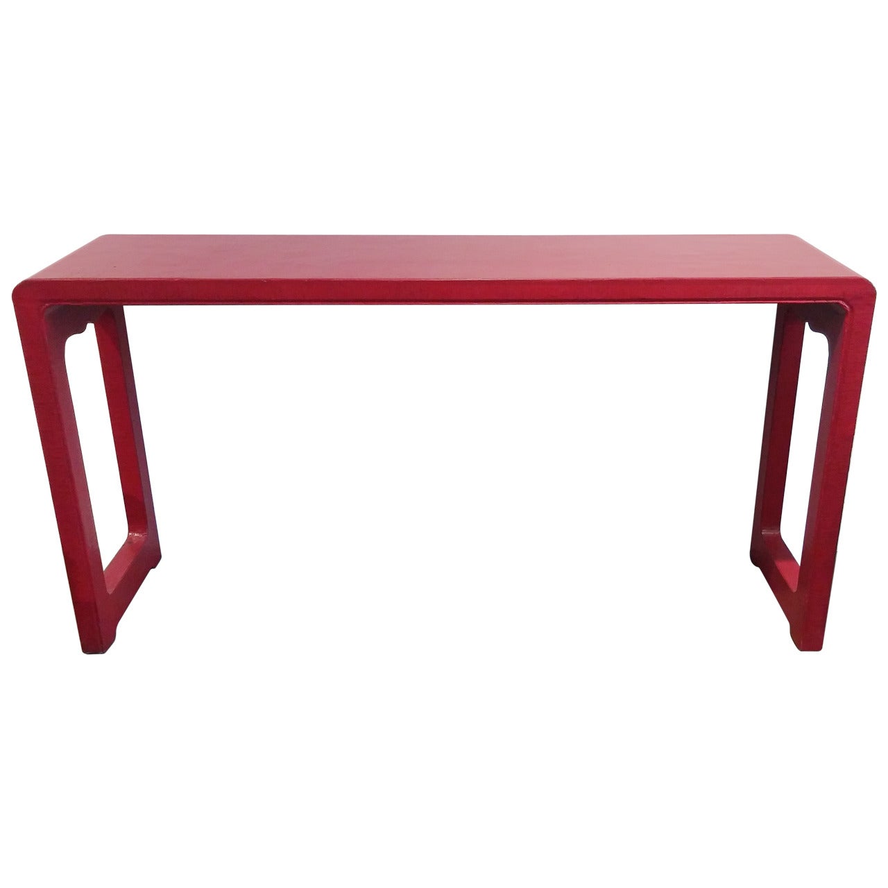Asian Alter Table in Red Finish For Sale