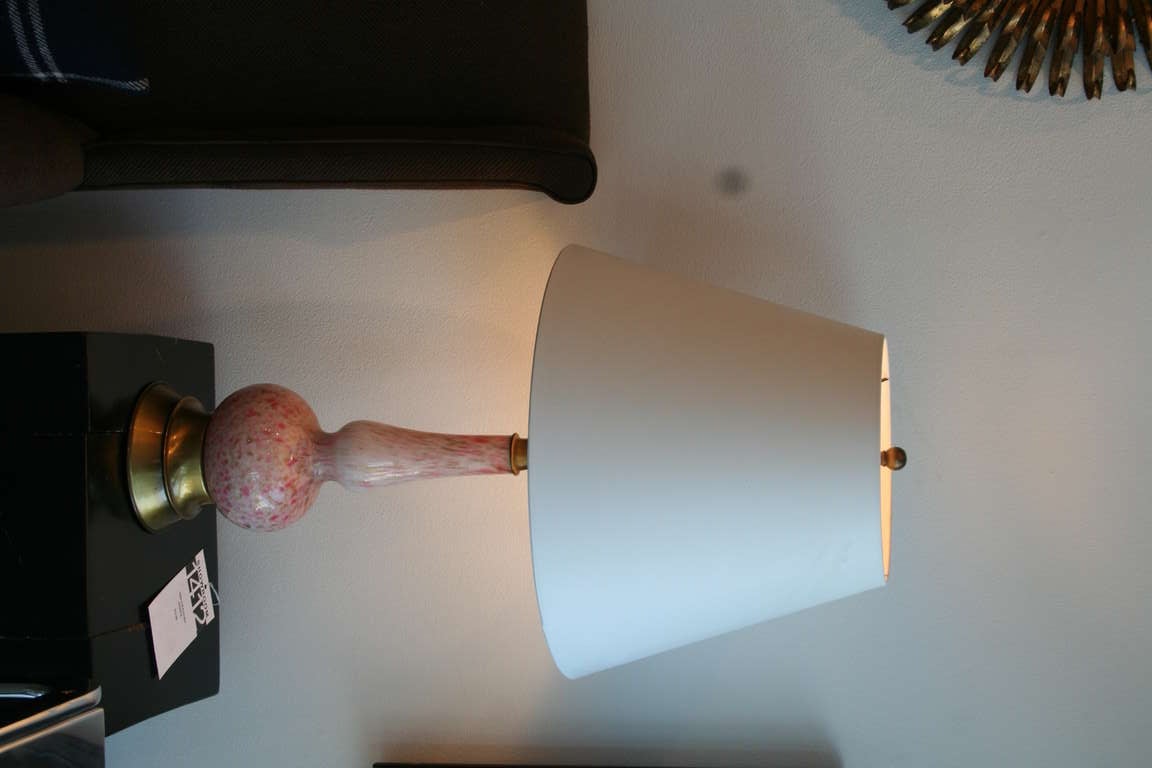 Pink Murano Glass Lamp